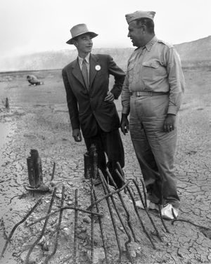 J. Robert Oppenheimer and Leslie R. Groves