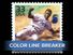 a postage stamp printed in USA showing an image of Jackie Robinson, CIRCA 1999.