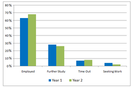 Bar Graph - Business and engineering graduates